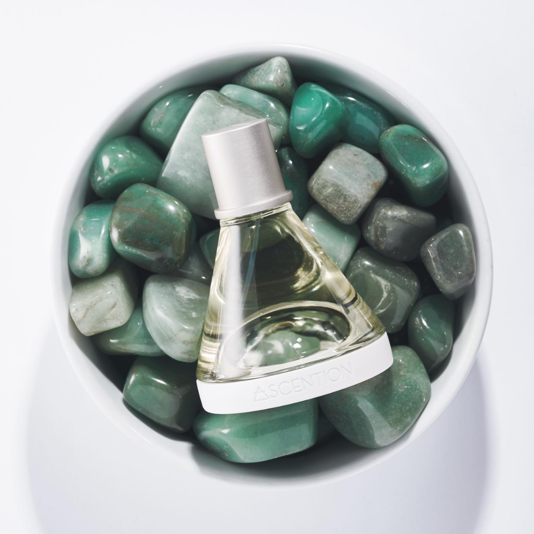 ASCENTION, high vibrational perfume, Ascent to Prosperity With Green Aventurine Crystal, Scent therapy, Wellness Fragrance