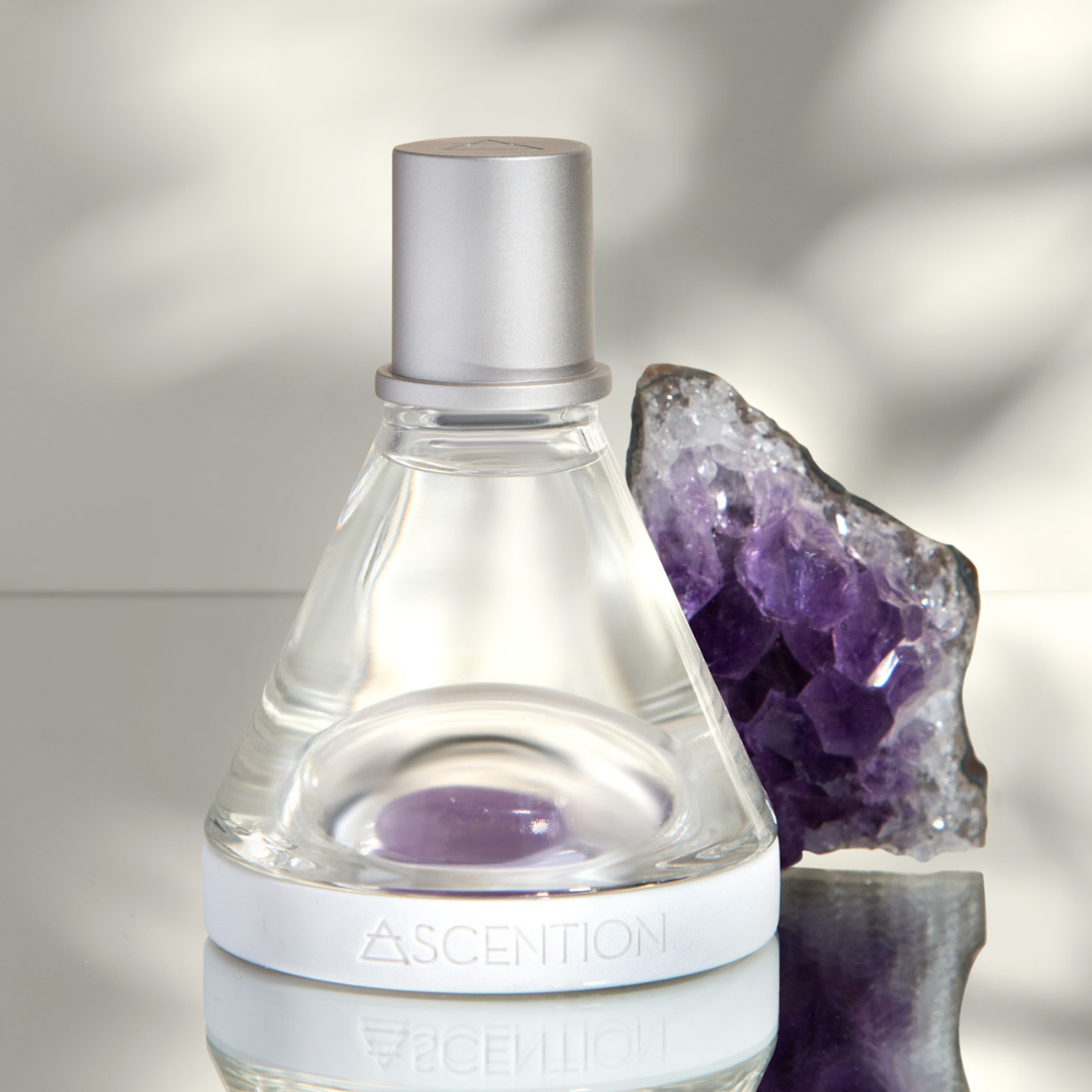 ASCENTION, high vibrational perfume, Ascent to Peace With Amethyst Crystal, Scent therapy, Wellness Fragrance