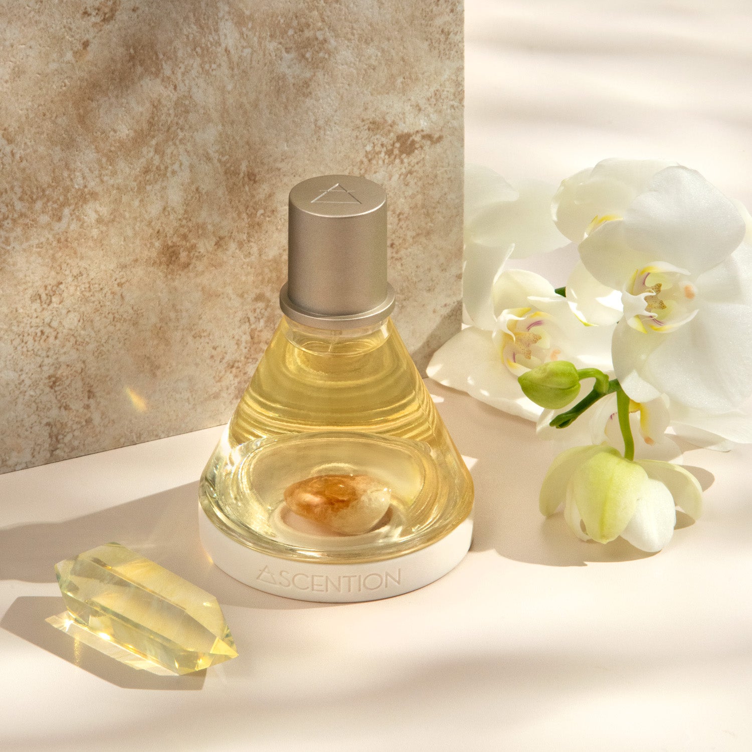 ASCENTION, high vibrational perfume, Ascent to Courage With Citrine Crystal, Scent therapy, Wellness Fragrance